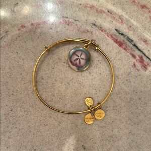 Alex and Ani Gold Sand Dollar Bracelet